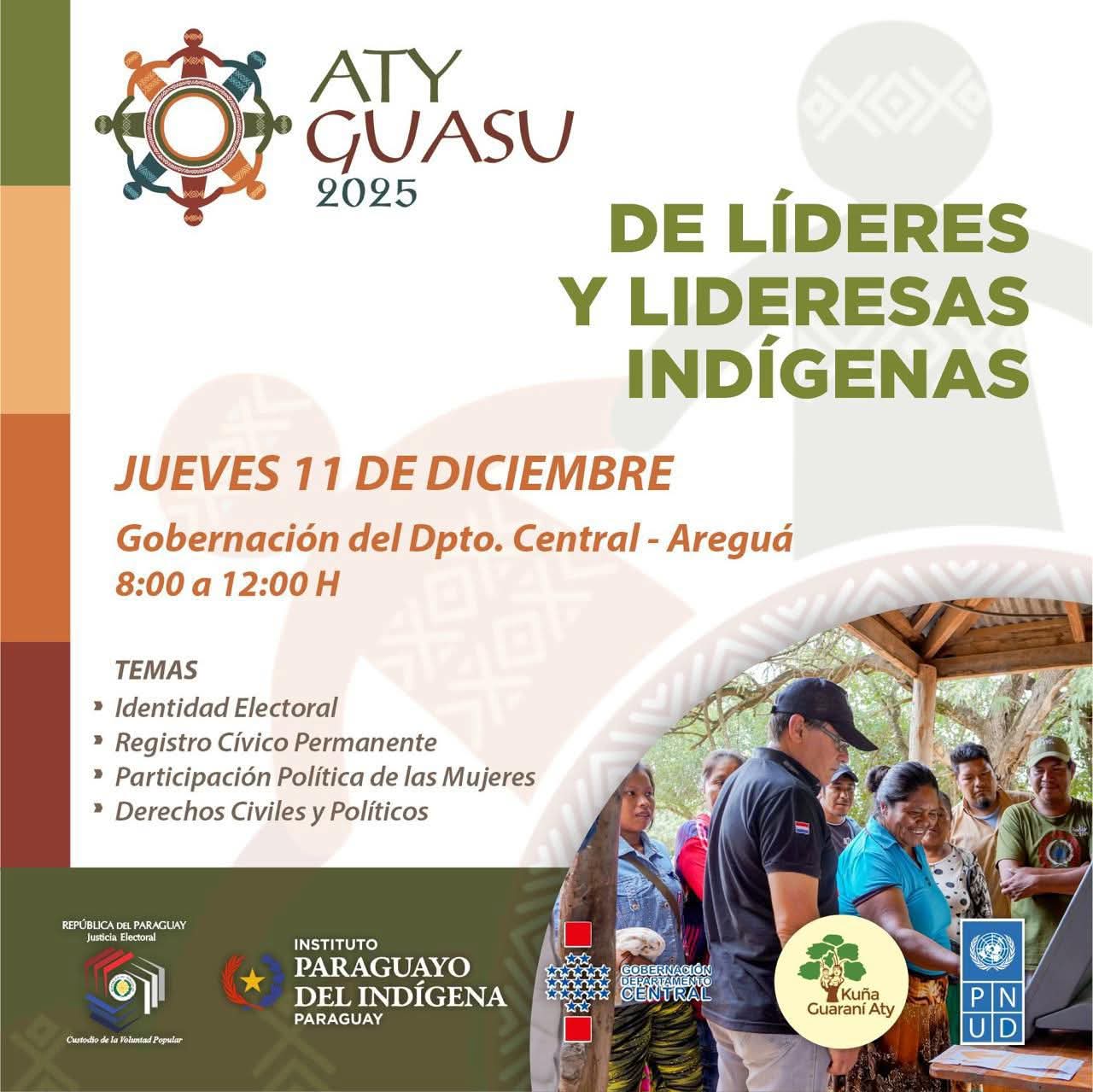 Justicia Electoral invita a líderes indígenas de Central al “Aty Guasu” 2025