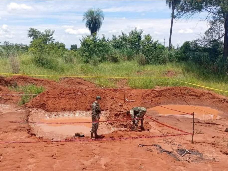 Detonan de forma controlada una granada de mortero hallada en Belén