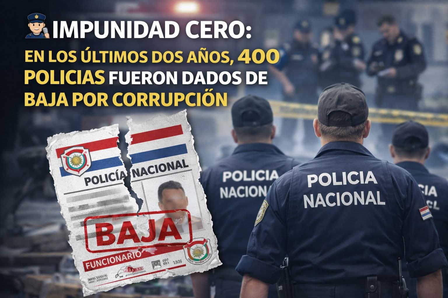 IMPUNIDAD CERO: EN LOS ÚLTIMOS DOS AÑOS, 400 POLICÍAS FUERON DADOS DE BAJA POR CORRUPCIÓN