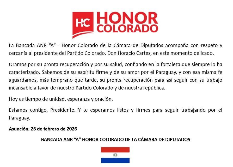 Comunicado Honor Colorado 