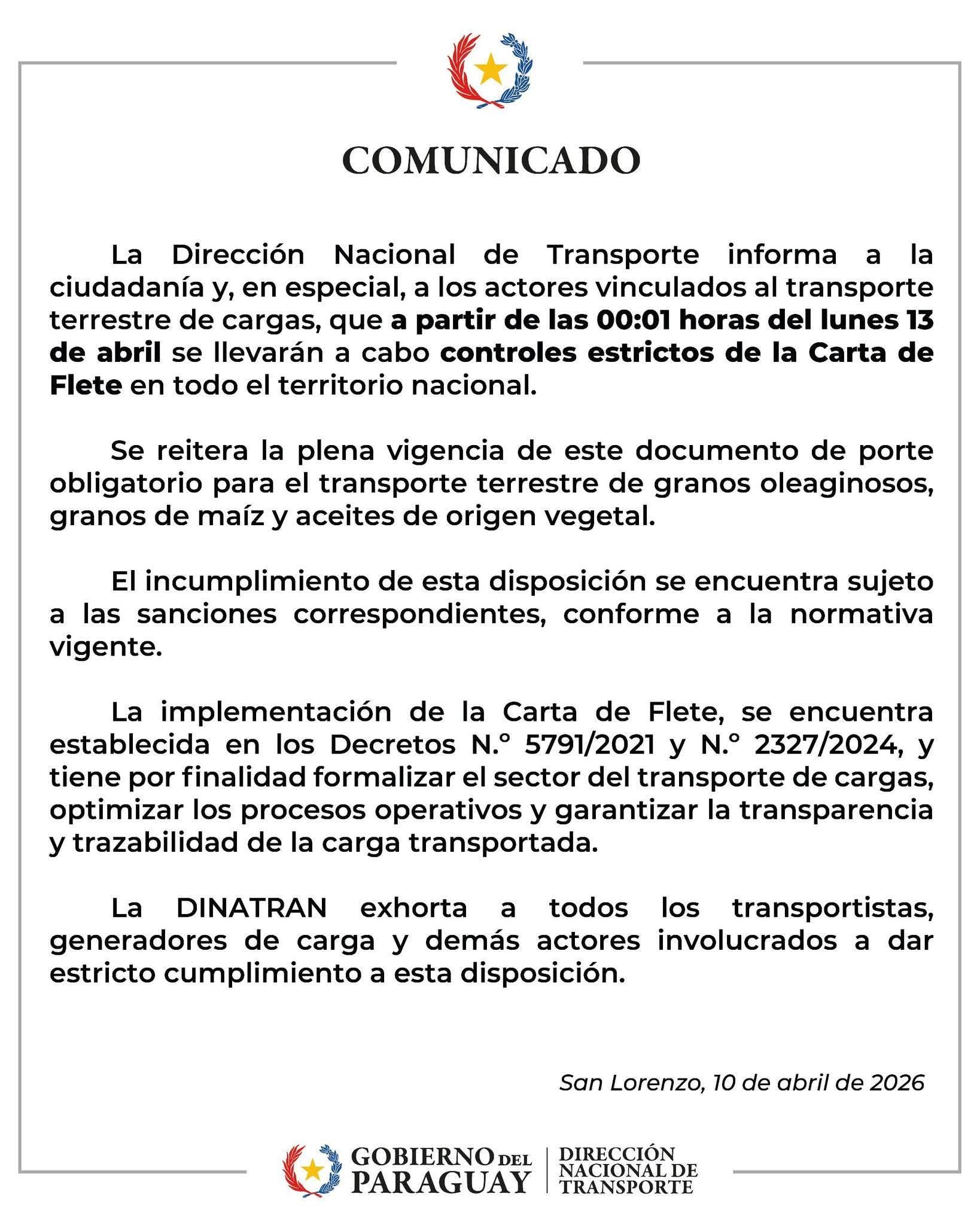 Comunicado