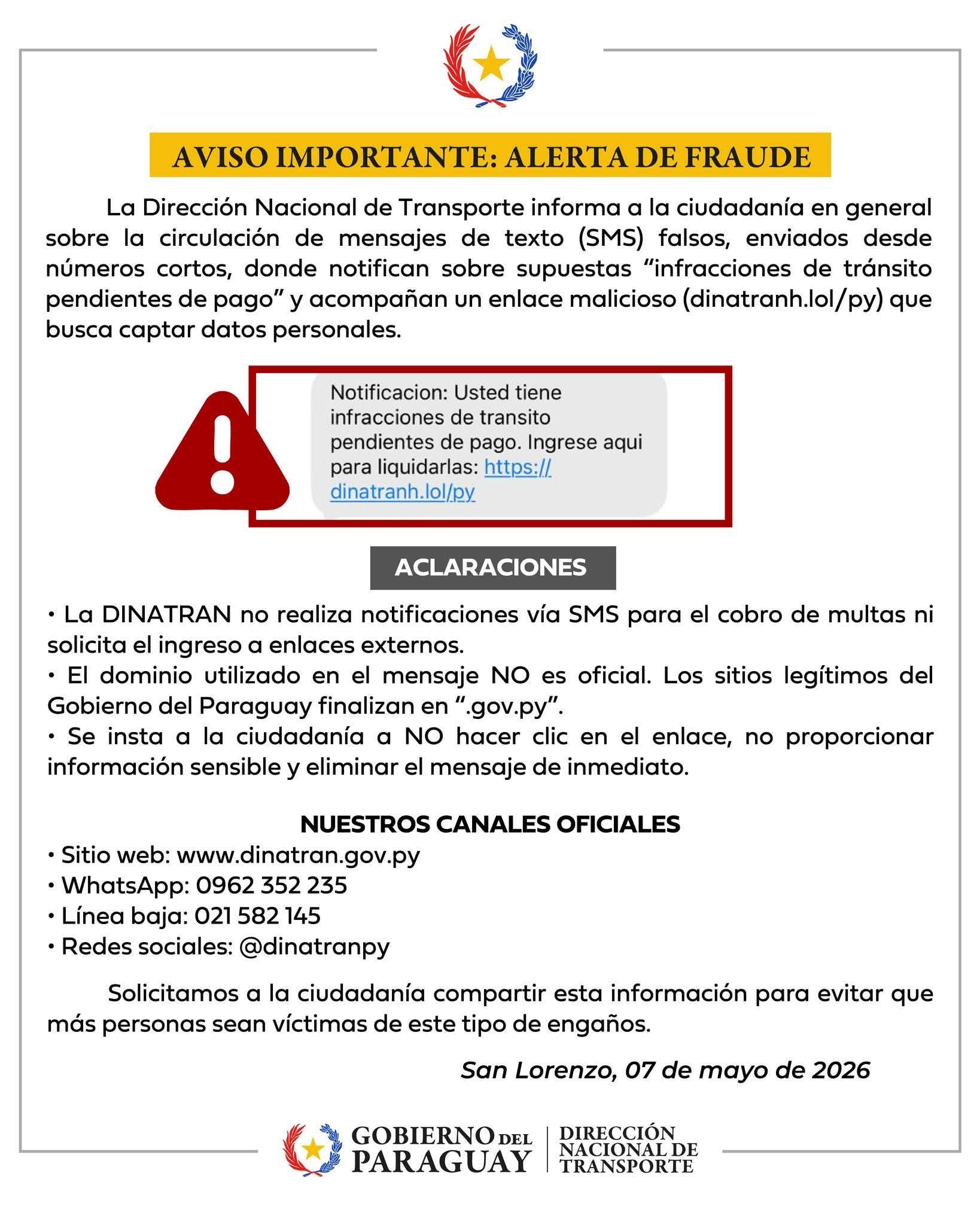 Aviso Importante 