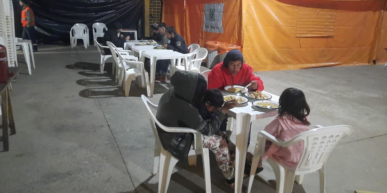 Ante intenso frío, 22 personas vulnerables recibieron asistencia este fin de semana en albergue de la SEN