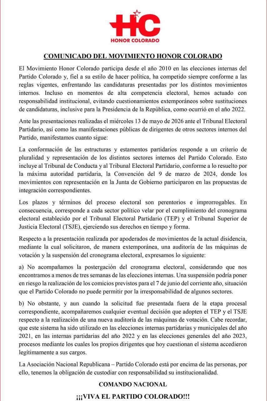Comunicado Oficial 