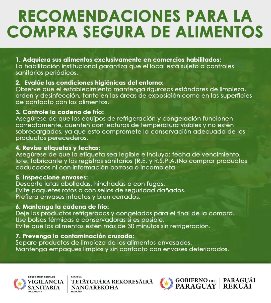 Guías básicas para garantizar inocuidad alimentaria 