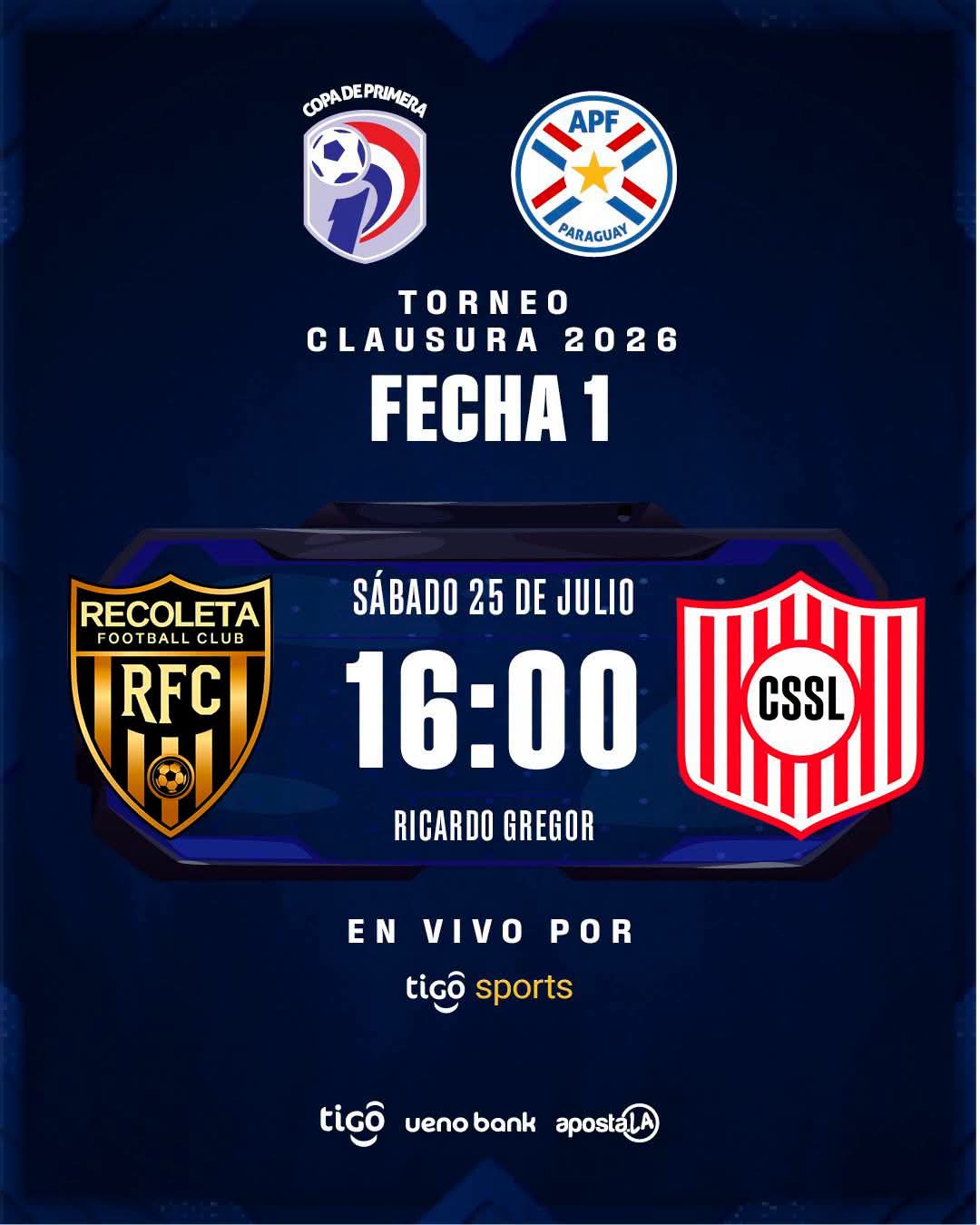 Recoleta FC vs. Sportivo San Lorenzo