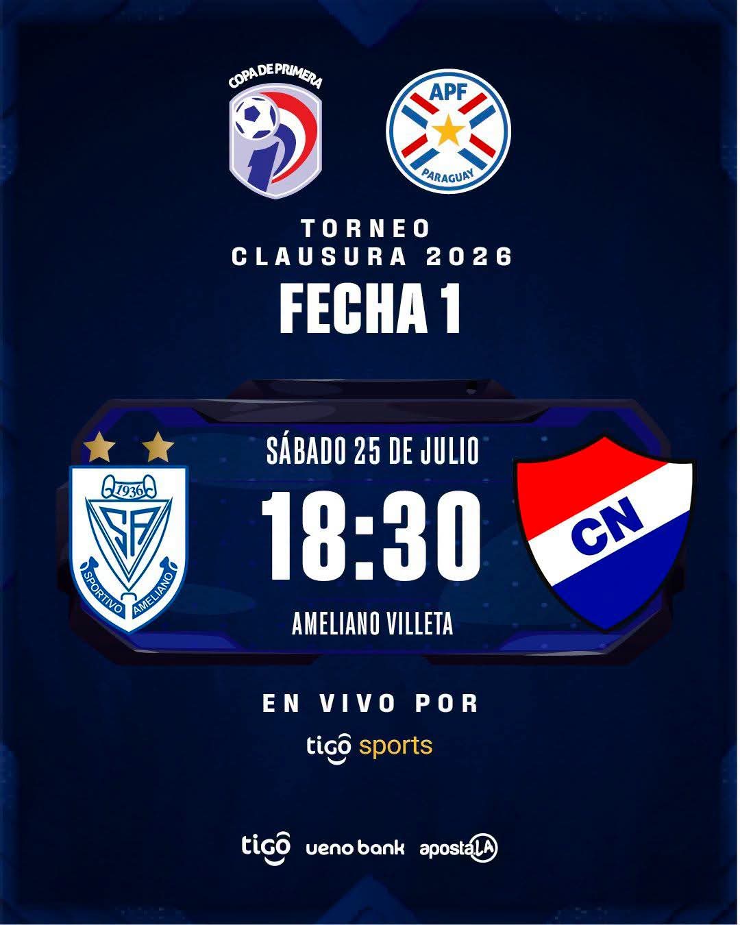 Sportivo Ameliano vs. Nacional