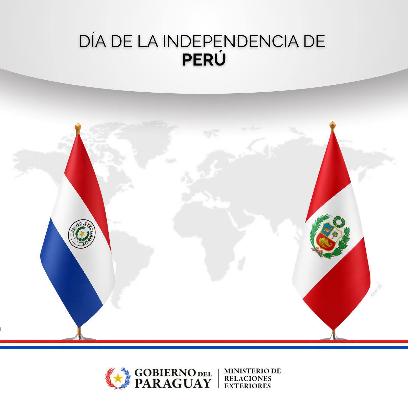 Saludo Fraterno de Paraguay a Perú 