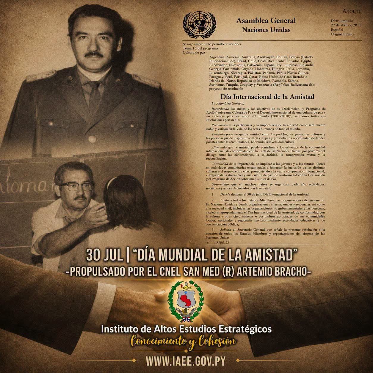 DÍA MUNDIAL DE LA AMISTAD