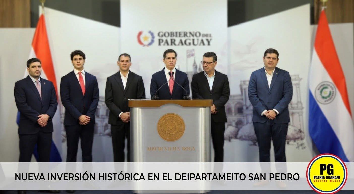 NUEVA INVERSIÓN HISTÓRICA EN SAN PEDRO