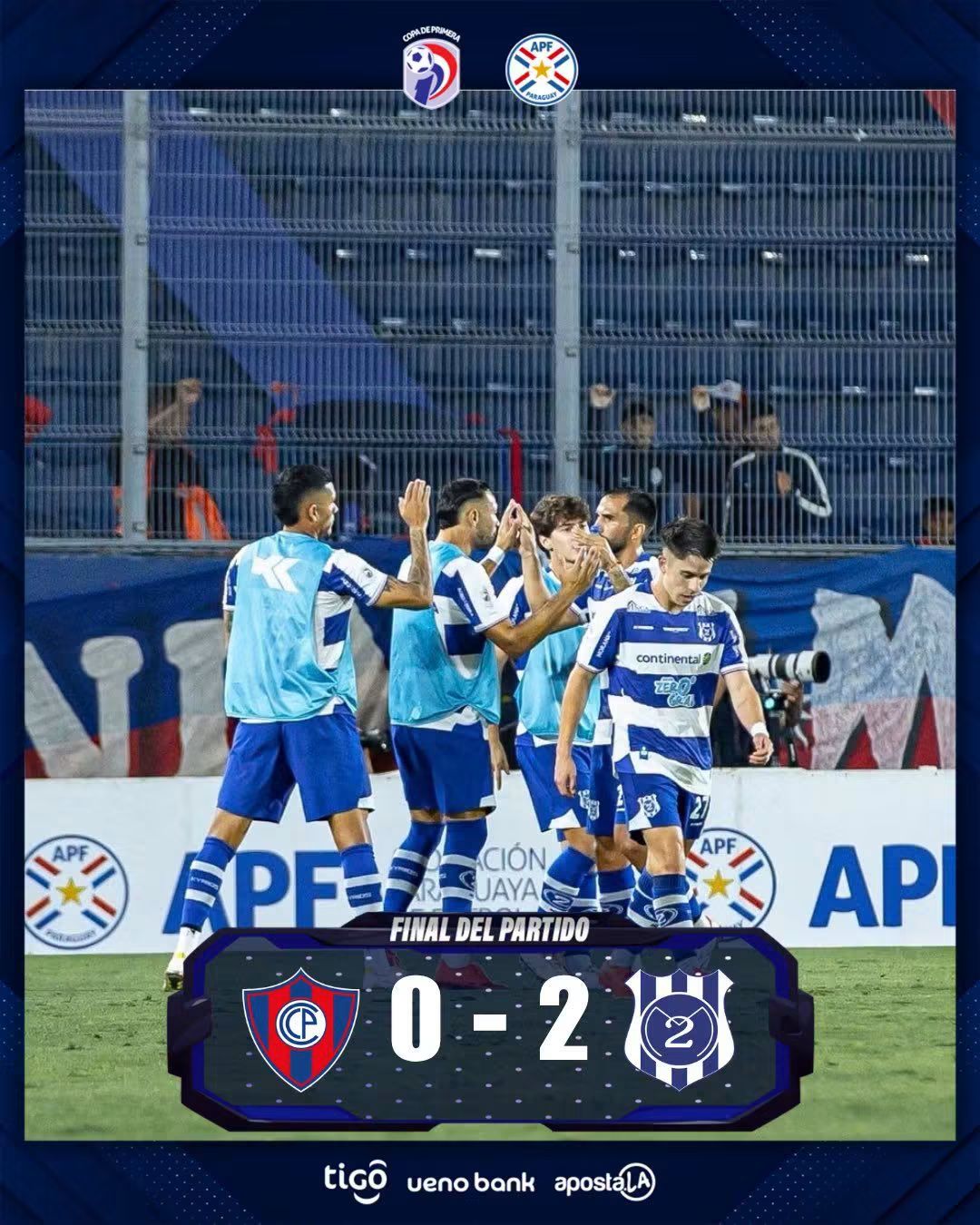 Club 2 de Mayo derrotó a Cerro Porteño 