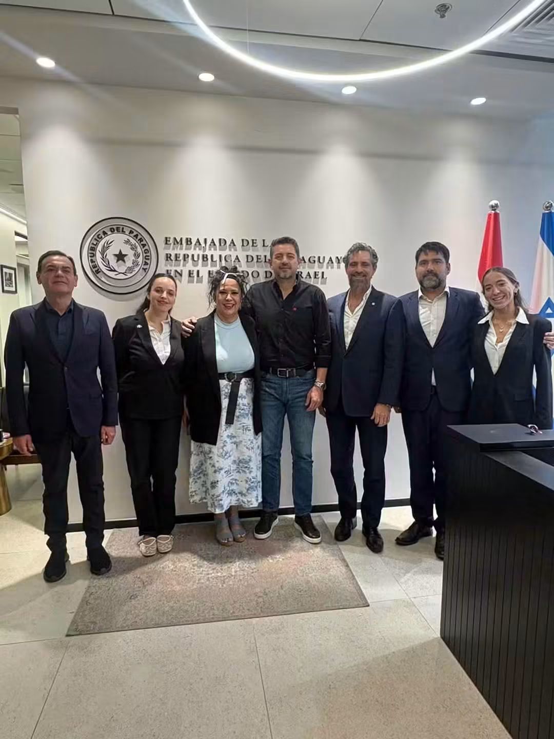 Visita del Vicepresidente a la Embajada de Paraguay en Jerusalén 