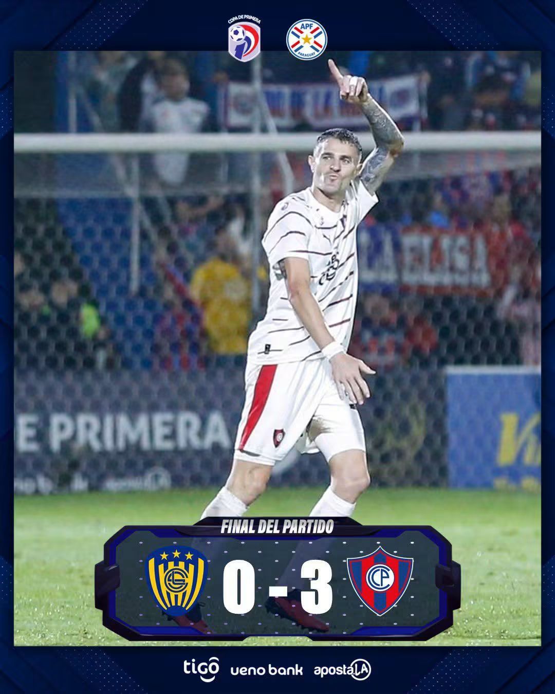 Victoria de Cerro Porteño  en la Fecha 14